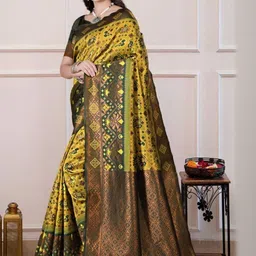 Vmdesigns Ethnic Motifs Zari Art Silk Handloom Banarasi Saree image 4