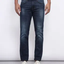 Lee Travis Dark Blue Slim Fit Lightly Washed Jeans-image-38