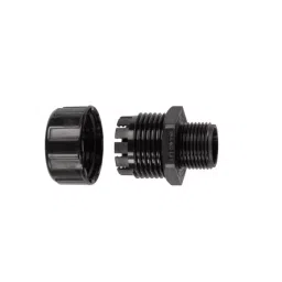 Flexicon Fixed Straight Conduit Fitting 40mm Nominal Size M40mm Nylon Black, MPC-40-M40B-picture-38