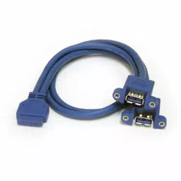 StarTech.com Female 20 Pin IDC to Female USB A Cable 5 Gbps USB 3.0 500mm, USB3SPNLAFHD-picture-43