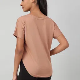 MKH Women Typography Printed Round Neck Short Sleeves Dri-FIT T-shirt image 4