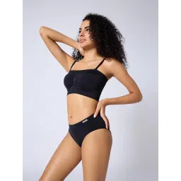 FEIER Black Nylon Sports Bra image 3
