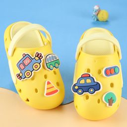 Oh! Pair Slip On Clogs with Vehicle Applique - Yellow-picture-38