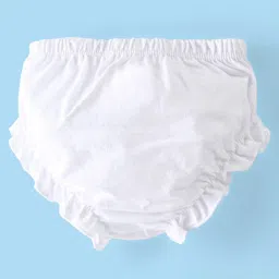 Babyhug 100% Cotton Knit Bloomer Fruits & Days of the Week Print Pack of 7 - White image 3