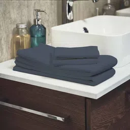 Ackross Grey Cotton 170 GSM Bath Towel-picture-10