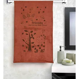 JARS Collections 100% Microfiber Very Soft Cartoon Animal Print Baby Bath Towel Pack of 2 -Multicolor image 4