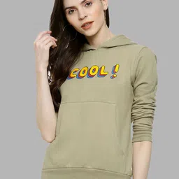 Campus Sutra Women Printed Hooded Sweatshirt-image-61