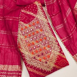 Mitera Embroidered Pure Cotton Unstitched Dress Material-picture-15