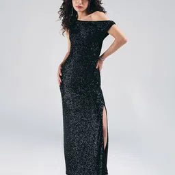 20Dresses Women Embellished Sequinned Slits Sheath Maxi Dress-picture-19