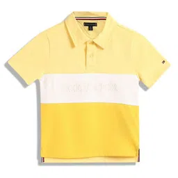 Tommy Hilfiger Boys Colourblocked Polo Collar T-shirt-picture-29