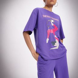 glitchez Yoga Print Oversize Casual Co-Ords-picture-1