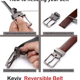 Keviv Men Leather Formal Belt image 2