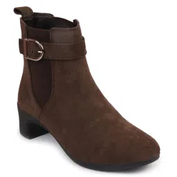 Fausto Women's Brown Chelsea Boots image 3