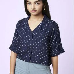 YU by Pantaloons Navy Printed Shirt-picture-34