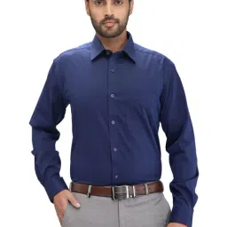 Park Avenue Blue Regular Fit Shirt-image-22