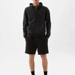 GAP Black Regular Fit Solid Shorts image 3