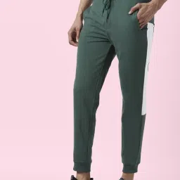 Ajile by Pantaloons Pine Cotton Slim Fit Striped Joggers image 3