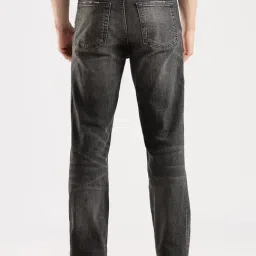 Calvin Klein Jeans Charcoal Grey Cotton Regular Fit Jeans image 2