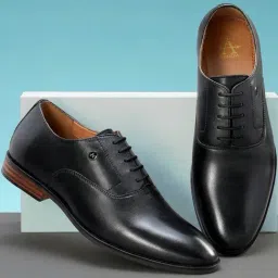 Arrow Men's Black Oxford Shoes image 1