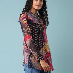 aarke Ritu Kumar Multicolor Printed Shirt image 3