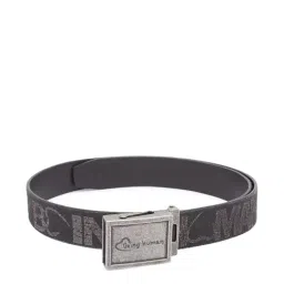 Being Human Black Leather Waist Belt for Men-picture-21