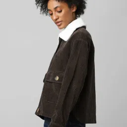 Only Brown Regular Fit Jacket image 3