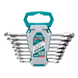 Total THT102RK086 8, 10, 12, 13, 14, 15, 17, 19 mm Ratchet Spanner Set Silver (Pack of 8 pcs)-picture-35