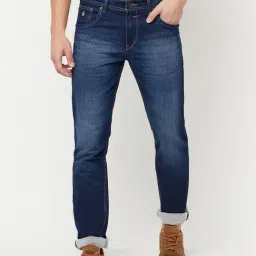 Cantabil Blue Cotton Regular Fit Jeans-picture-18