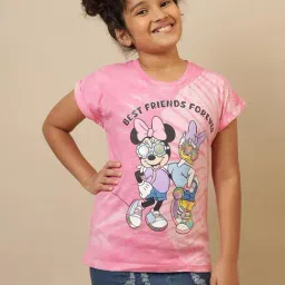 Kidsville Girls Multi Cotton Printed T-Shirt-image-63