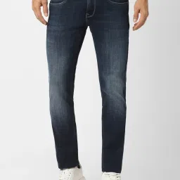 Van Heusen Navy Cotton Slim Fit Jeans image 1