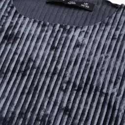 showoffff SHOWOFF Grey Striped Co-Ord Set image 3