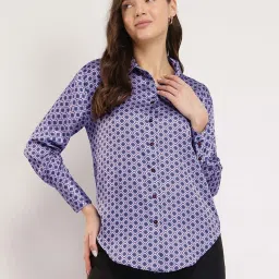 Fablestreet Blue Printed Casual Shirts image 1