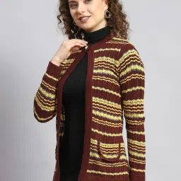 Monte Carlo Brown & Yellow Striped Sweaters image 3