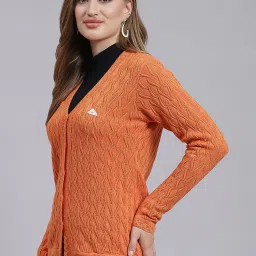 Monte Carlo Orange Regular Fit Cardigan image 3