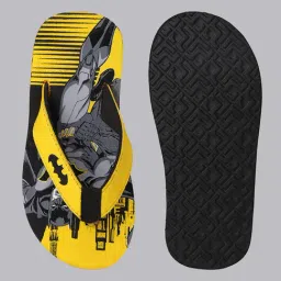 Kidsville Boys Yellow Batman Printed Flip Flops-picture-10