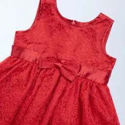 HOP Baby by Westside Red Lace Detailed Party Dress image 3