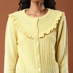 aarke Ritu Kumar Yellow Cardigan image 4