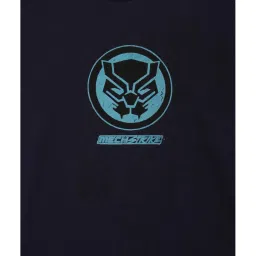 Peter England Kids Navy Printed  T-Shirt image 3