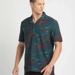 The Bear House Multicolor Slim Fit Printed Shirt image 3