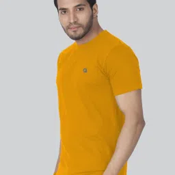 Lux Nitro Yellow & Olive Green Regular Fit T-Shirt Pack of - 2 image 3