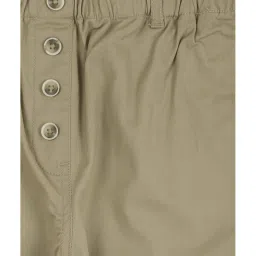 Peter England Kids Olive Solid Pants image 3