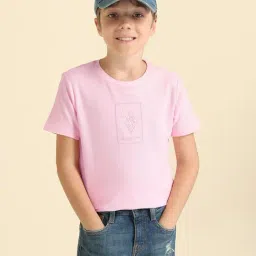 U.S. Polo Assn. Boys Pink Regular Fit T-shirts-picture-36
