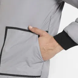 Campus Sutra Light Grey Regular Fit Jacket image 3