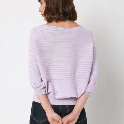 Vero Moda Lavender Striped Pullover image 2