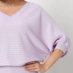 Vero Moda Lavender Striped Pullover image 5