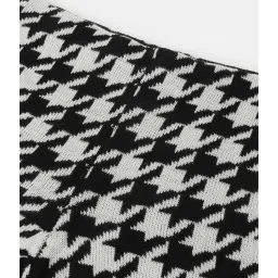 United Colors of Benetton Kids Black & White Printed Trousers image 3