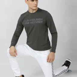 Van Heusen Grey Regular Fit Printed SweatShirt image 5