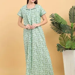 Sweet Dreams Green Printed Nighty image 1
