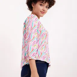 Fablestreet Multicolored Printed Top image 3