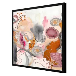 999Store Printed Pink Canvas Wall Art image 3